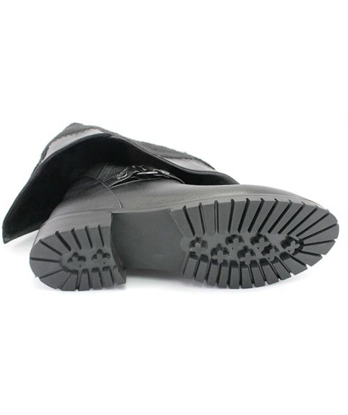 Cizme dama din piele naturală cu fermoar lateral, model Zarina