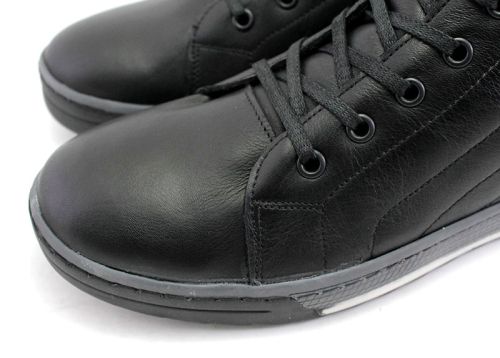 Ghete casual pentru barbati in negru - model Santo