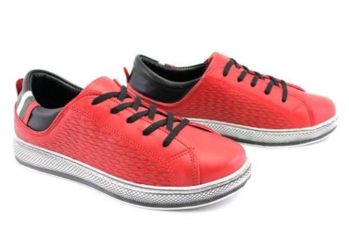 Pantofi sport pentru femei în roșu - Model Irma.