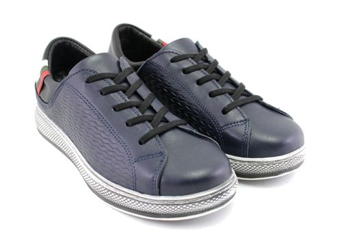 Pantofi sport pentru femei in albastru inchis - Model Irma