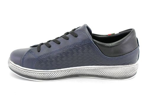 Pantofi sport pentru femei in albastru inchis - Model Irma