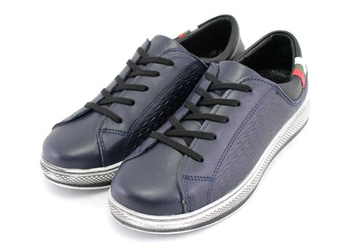 Pantofi sport pentru femei in albastru inchis - Model Irma