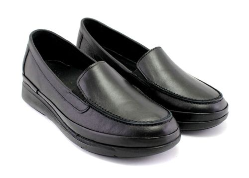 Pantofi de damă din piele moale în bej - Model Zika