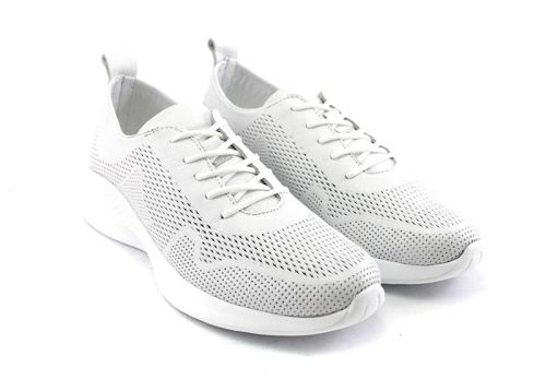 Pantofi sport de dama în alb - Model Dolores.