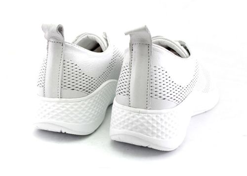 Pantofi sport de dama în alb - Model Dolores.