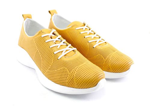 Pantofi sport pentru femei în culoarea muștarului - Model Veronella.