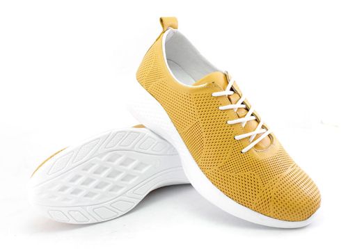 Pantofi sport pentru femei în culoarea muștarului - Model Veronella.