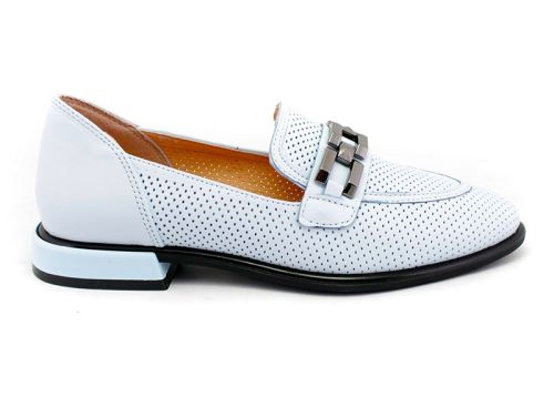 Pantofi de damă de culoare albastru deschis