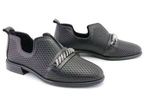 Pantofi de vară pentru femei în negru - Model Lydia.