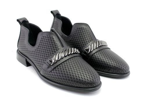 Pantofi de vară pentru femei în negru - Model Lydia.