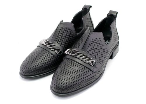 Pantofi de vară pentru femei în negru - Model Lydia.