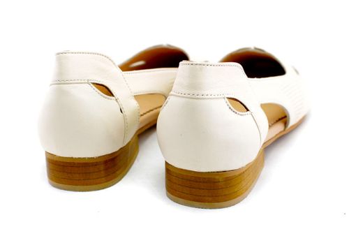 Pantofi femei de vara de culoare bej deschis