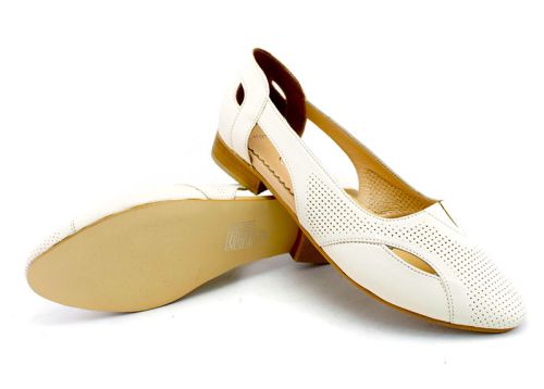 Pantofi femei de vara de culoare bej deschis