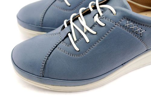 Pantofi casual dama în denim albastru