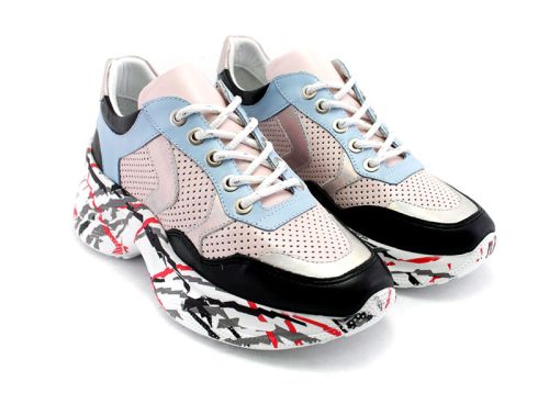 Pantofi sport multicoloră pentru femei 