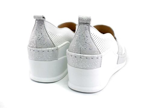 Pantofi de vară pentru femei în alb - Model Monique