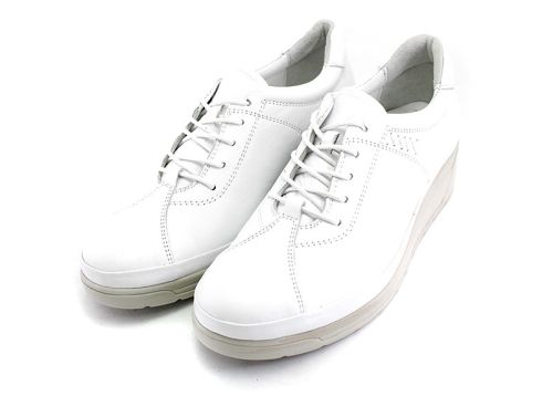 Pantofi casual de damă în alb - Model Ilona