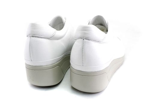 Pantofi casual de damă în alb - Model Ilona