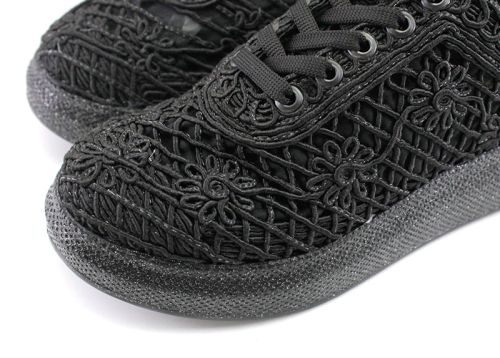 Pantofi sport de vară pentru femei în negru - model Chiara.