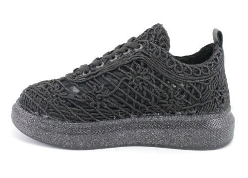 Pantofi sport de vară pentru femei în negru - model Chiara.