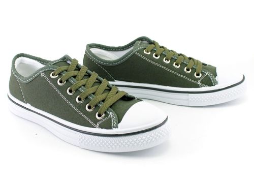 Tenisi pentru femei în verde militar, model 118