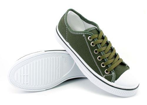 Tenisi pentru femei în verde militar, model 118
