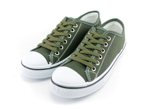 Tenisi pentru femei în verde militar, model 118