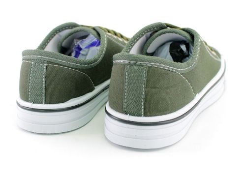Tenisi pentru femei în verde militar, model 118
