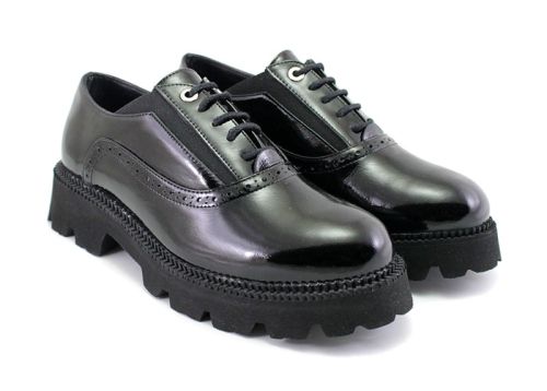Pantofi de damă, toamnă-iarnă în negru - Model Lara