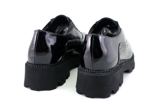 Pantofi de damă, toamnă-iarnă în negru - Model Lara