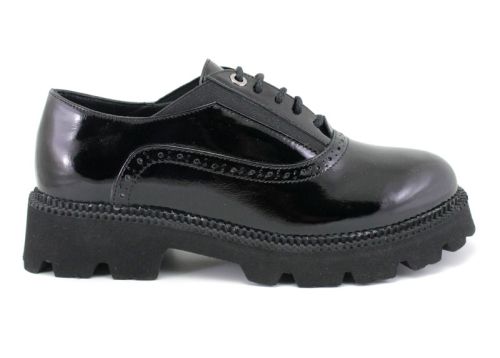Pantofi de damă, toamnă-iarnă în negru - Model Lara