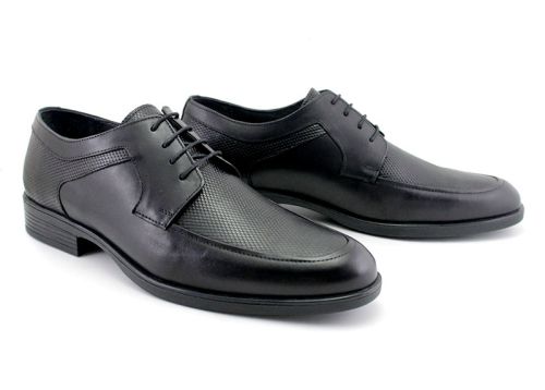 Pantofi formali pentru bărbați în negru, model Toto