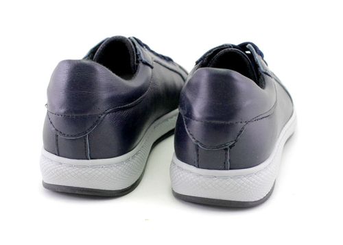 Pantofi pentru femei, casual, în albastru închis - Model Leia