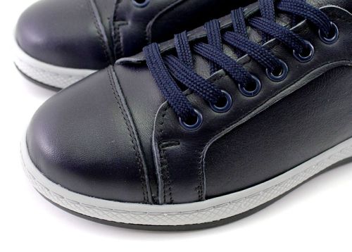 Pantofi pentru femei, casual, în albastru închis - Model Leia