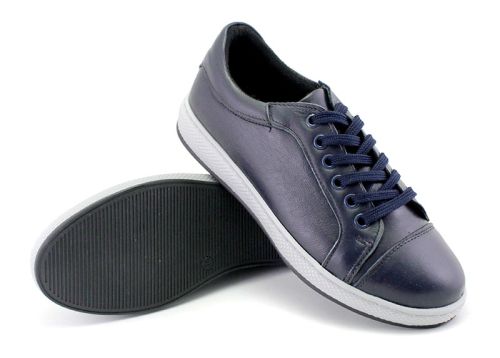 Pantofi pentru femei, casual, în albastru închis - Model Leia