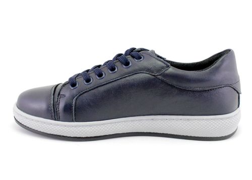Pantofi pentru femei, casual, în albastru închis - Model Leia