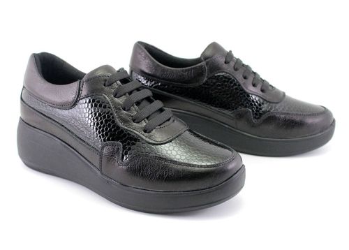 Pantofi de damă, casual, în negru - Model Ciela