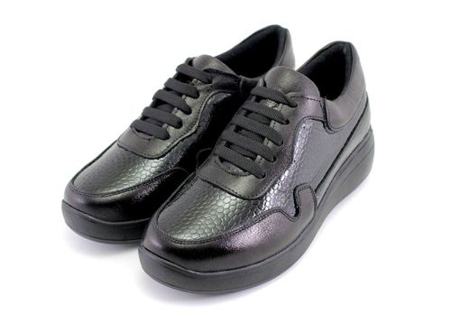 Pantofi de damă, casual, în negru - Model Ciela