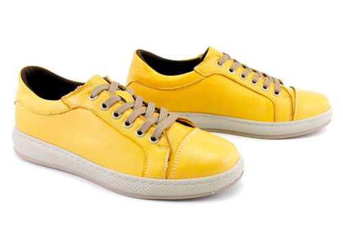 Pantofi de damă, casual, în galben - Model Leia