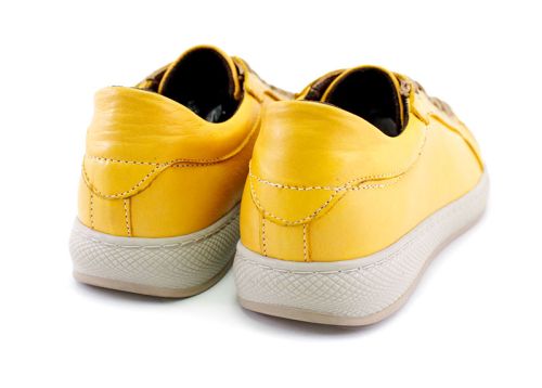 Pantofi de damă, casual, în galben - Model Leia