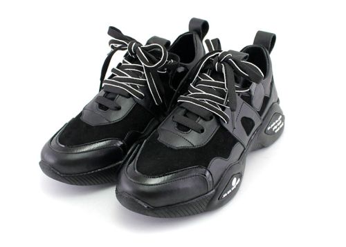 Pantofi sport pentru femei în negru - Model Evita