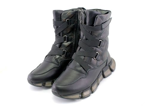Ghete sport pentru femei în negru, model Ariel