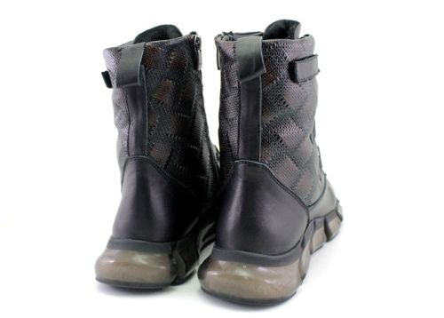 Ghete sport pentru femei în negru, model Ariel