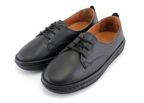 Pantofi de damă, moi, casual, negri - Model Angela