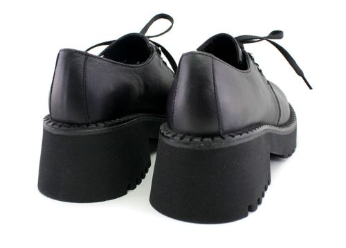 Pantofi de damă, toamnă-iarnă în negru - Model Lotus