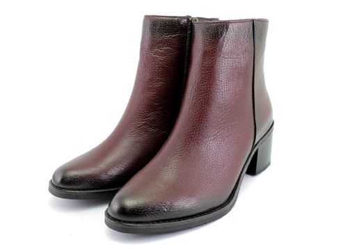 Botine elegante de damă cu fermoar lateral în negru - Model Damiana