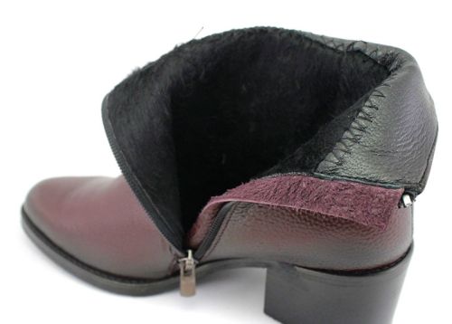 Botine elegante de damă cu fermoar lateral în negru - Model Damiana