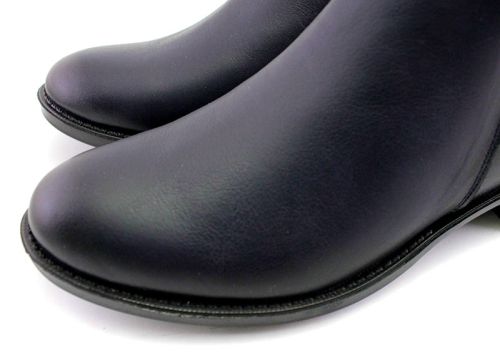 Ghete joase de dama cu fermoar lateral in albastru - Model Flora