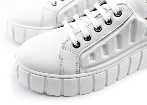 Pantofi dama stil sport casual in alb - Model Brena