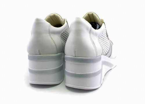 Pantofi sport dama din piele naturala alb - Model Danaya